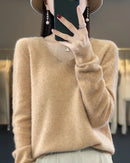 Extrafine Merino Wool V-Neck Sweater