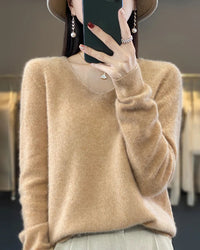 Extrafine Merino Wool V-Neck Sweater