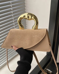 Minimalist PU Leather Square Shoulder Bag