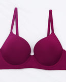 Plus-Size Pure Cotton Thin Cup Push-Up Bra