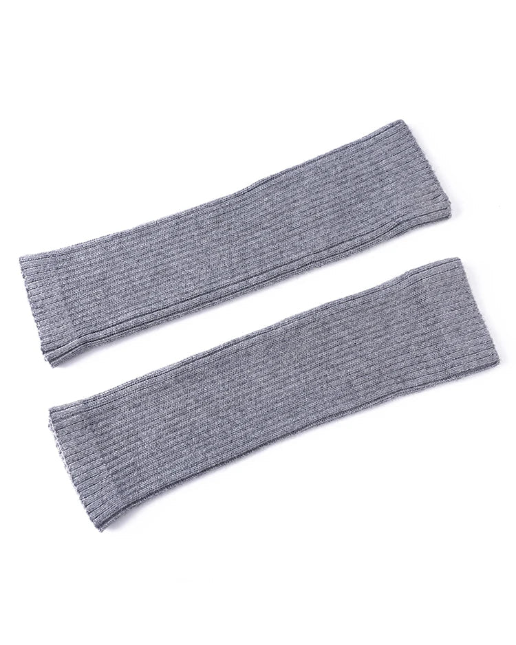 Ribbed Wool-Blend Calf Warmers