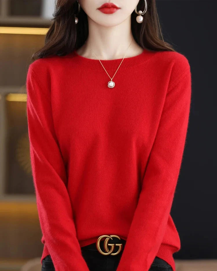 Merino Wool Round Neck Sweater
