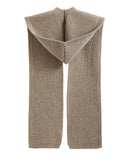 Merino Wool Hooded Scarf
