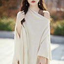 Solid Color Oversized Wool Pashmina Shawl