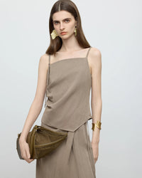 Women Irregular Suspender Tops Skirt Sets