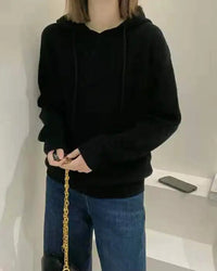 Casual Wool Knit Hoodie Sweater