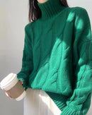 Fine Cashmere Turtleneck Knit Sweater