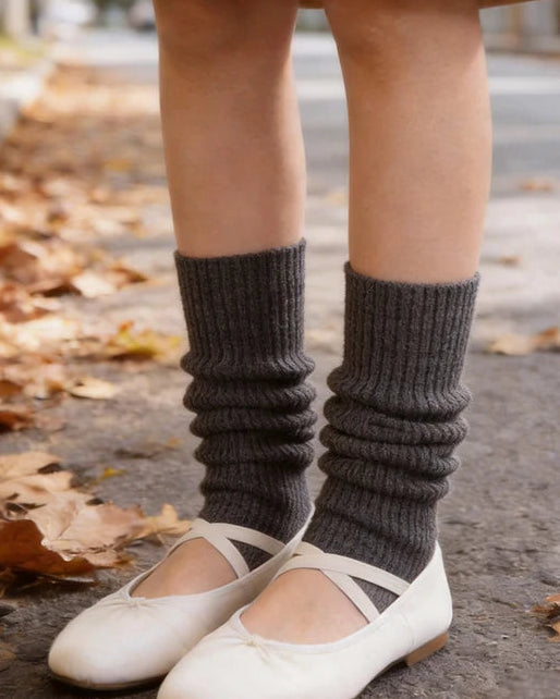 Wool Cashmere Knit Leg Warmers