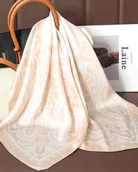 Multifunction Paisley Square Silk Scarf