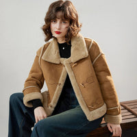 Plus Velvet Thickened Short Jacket