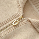 Pure Cashmere Half-zip Collar Jumper