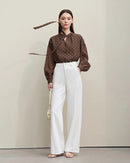 Loose Polka Dot Chiffon Shirt