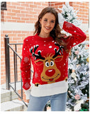 Elk Jacquard Christmas Sweater
