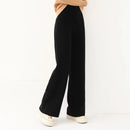 100% Wool Knitted Straight Leg Pants