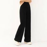 100% Wool Knitted Straight Leg Pants