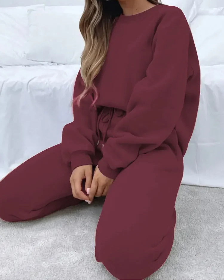 Thicken Sweatshirt & Pants Set