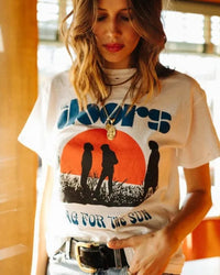 Aesthetic Sun Print Knit Tee