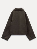 Single Breasted Cropped Jacket