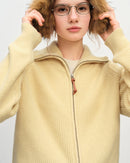 Wool Blend Knitted Cardigan Casual Sweater