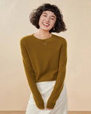 Cashmere Casual Crew Neck Loose Sweater