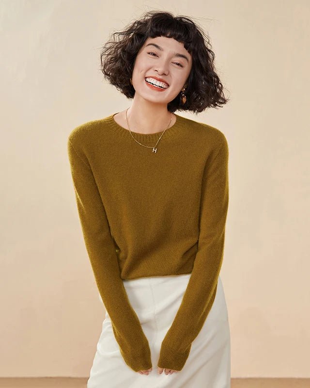 Cashmere Casual Crew Neck Loose Sweater