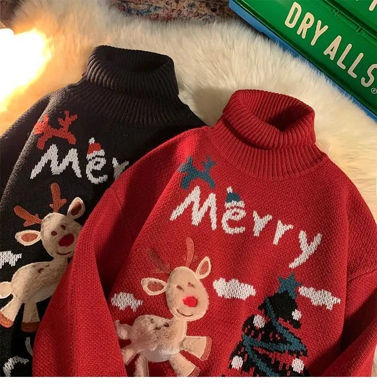 Turtleneck Christmas Sweater Ugly Sweater