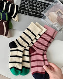 Striped Retro Loose Crew Socks