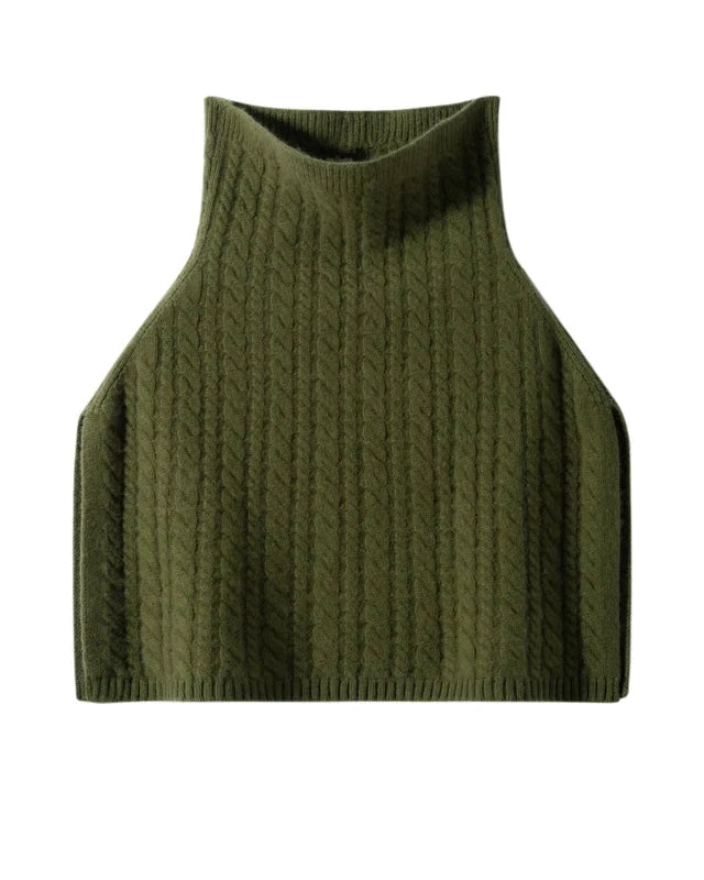 Wool Cashmere Turtleneck Poncho