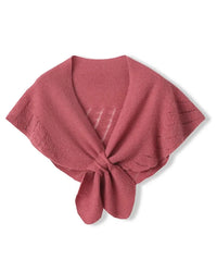 Openwork Wool Fishtail Shawl
