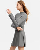 Casual High-Waisted Suit A-Line Skirt