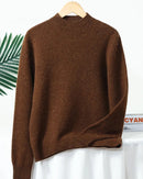 Thick Merino Wool Mock Neck Sweater