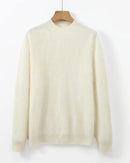 Soft Cashmere Mock-Neck Sweater