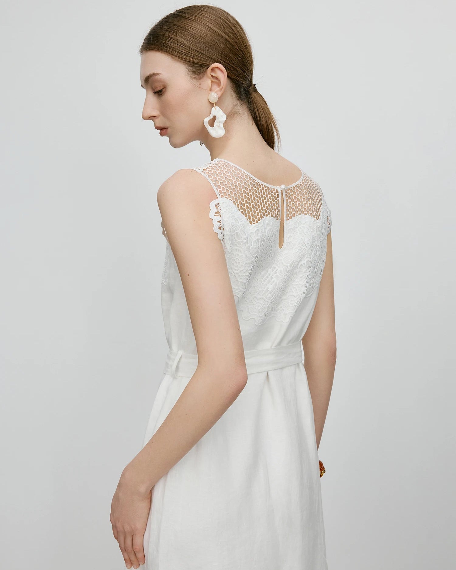 Casual Belted A-Line Dress