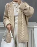 Cashmere Belted Knit Cardigan