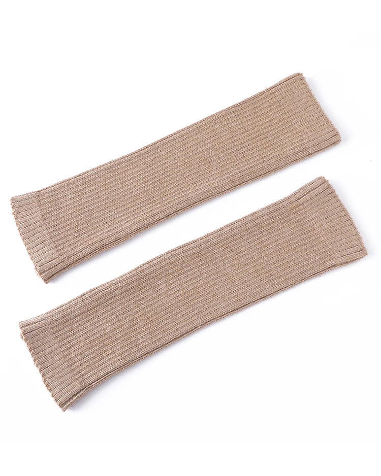 Ribbed Wool-Blend Calf Warmers