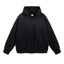 Solid Washed Distressed Ripped Hoodies