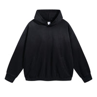 Solid Washed Distressed Ripped Hoodies
