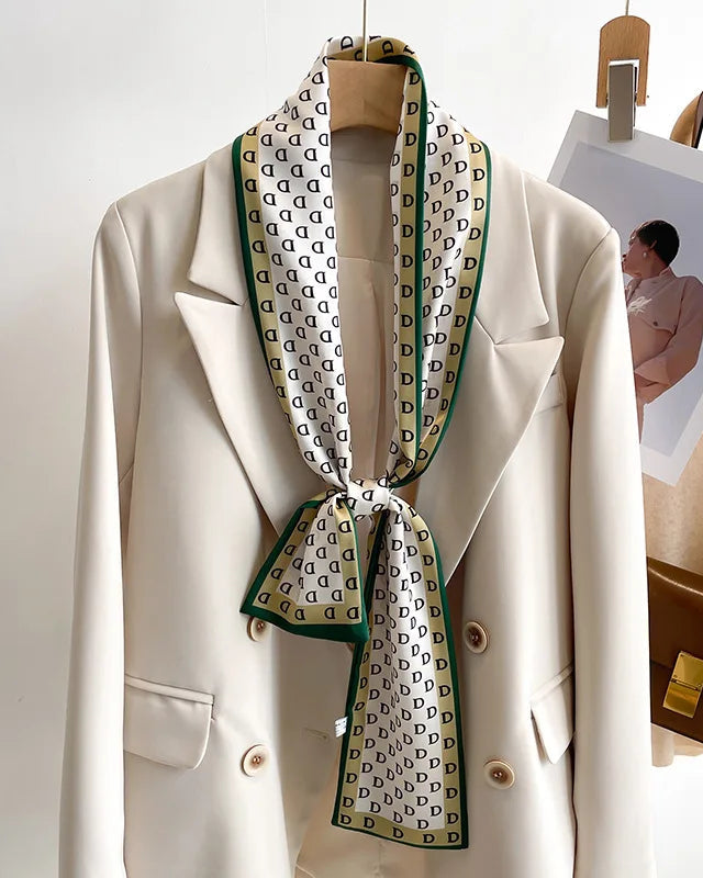 Women's Printed Silk Scarf & Shawl
