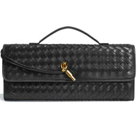 Woven Leather Bags For Evening Crossbody And Clutch