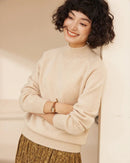 Stylish Cashmere Turtleneck Thick Knitted Sweater