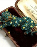 Baroque-Style Leopard Print Brooch
