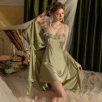 Satin Night Dress & Robe Set