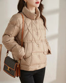 Ultralight Thin Slim Short Down Coat