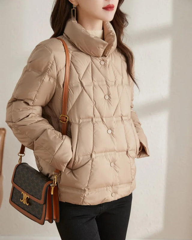 Ultralight Thin Slim Short Down Coat