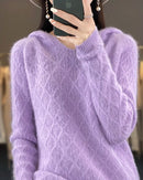 Mink Cashmere Hooded Sweater