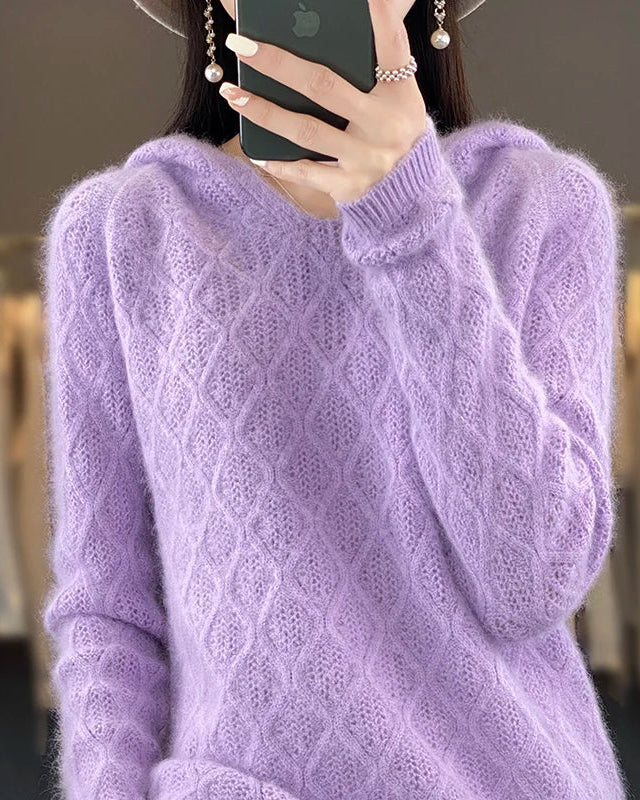 Mink Cashmere Hooded Sweater
