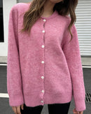 Button Front Knit Cardigan Sweater