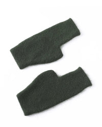Raccoon Wool Fingerless Thumb Hole Gloves