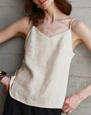 Casual V-Neck Adjustable Strap Vest
