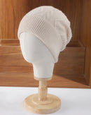 Diamond-Knit Wool Beanie